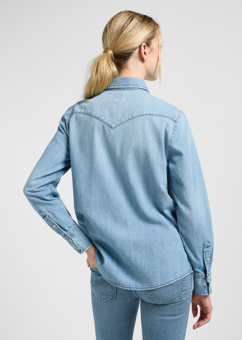 Damska Koszula Dzinsowa Lee Western Shirt Modern Blue - 112363425