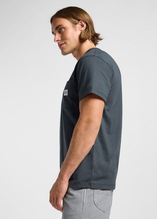 Meski T Shirt Lee Workswear Tee Washed Black - 112364587