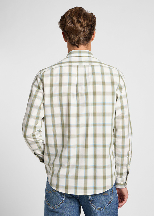 Meska Koszula Materialowe Lee Button Down Ecru - 112363897