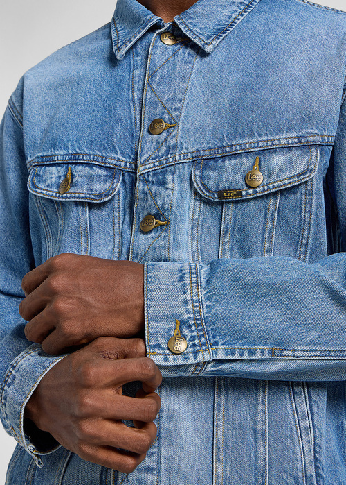 Meska Kurtka Dzinsowa Lee Relaxed Rider Jacket Sandstorm - 112364153