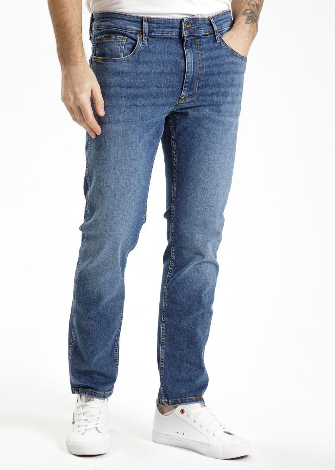 Meskie Spodnie Dzinsowe Cross Jeans Slim Fit Trammer E - E-169-082