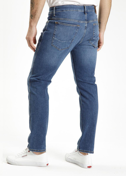 Meskie Spodnie Dzinsowe Cross Jeans Slim Fit Trammer E - E-169-082