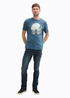 Meski T Shirt Tom Tailor T Shirt With Photo Print Mystical Blue - 1045661-36985