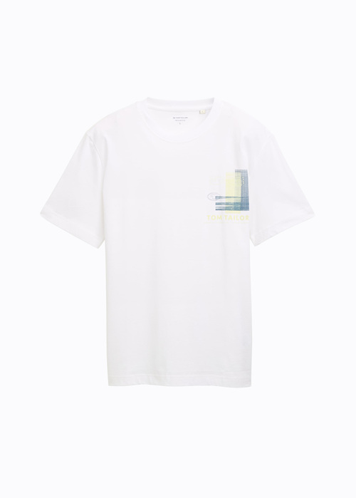 Meski T Shirt Tom Tailor T Shirt White - 1045664-20000