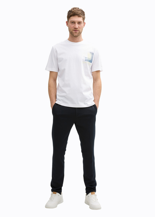 Meski T Shirt Tom Tailor T Shirt White - 1045664-20000