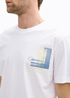 Meski T Shirt Tom Tailor T Shirt White - 1045664-20000