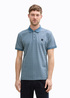 Meska Koszulka Polo Tom Tailor Polo Tee Blue Irregular Design - 1045682-37267