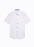 Meska Koszula Materialowe Tom Tailor Shirt White Small Bars Design - 1045082-37268