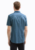 Meska Koszula Materialowe Tom Tailor Short Sleeve Shirt Blue Small Bars Design - 1045082-37270