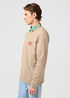 Meska Bluza Wrangler Small Logo Crew Timberwolf - 112364092