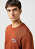 Mska Bluza Wrangler Small Logo Crew Paprika - 112364093