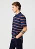 Meska Koszulka Polo Wrangler Stripe Polo Tee Navy - 112362827