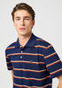 Meska Koszulka Polo Wrangler Stripe Polo Tee Navy - 112362827
