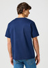 Meski T Shirt Wrangler Short Sleeve Solid Tee Navy - 112357358