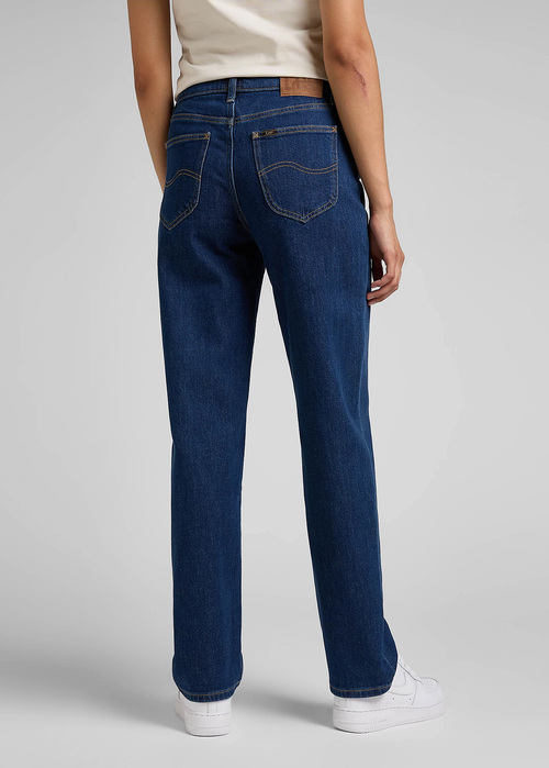 Damskie Spodnie Dzinsowe Lee Jane Dark Hydro - L34QBTKQ