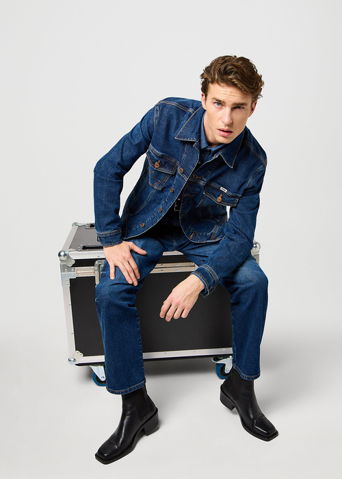 Meska Kurtka Dzinsowa Wrangler Classic Denim Jacket Madow Haze - 112362651