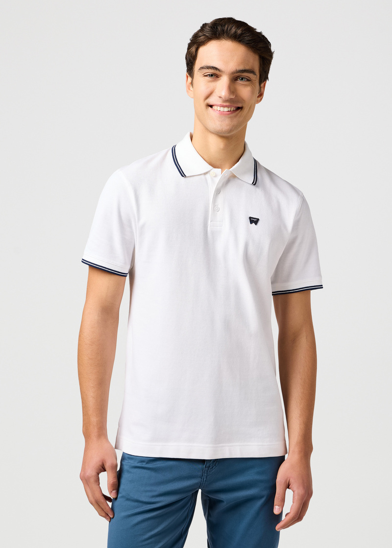 Mska Koszulka Polo Wrangler Polo Shirt White - 112365466