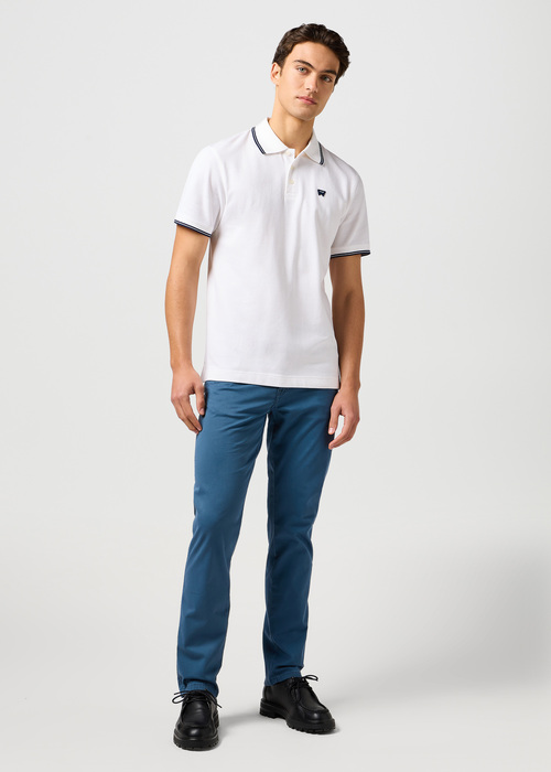 Mska Koszulka Polo Wrangler Polo Shirt White - 112365466