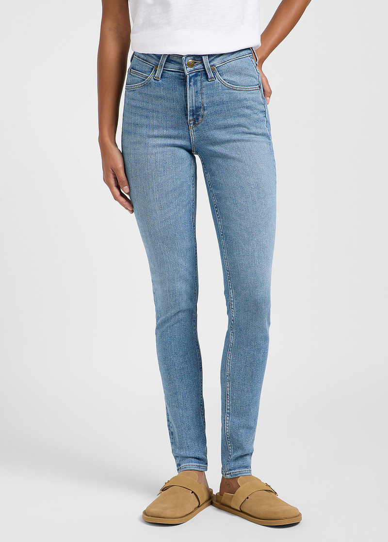 Damskie Spodnie Dzinsowe Lee Scarlett High Mid Strenght - 112363821