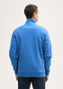 Tom Tailor Sweat Jacket With Stand Up Collar Sapphire Blue - 1045645-11356 Tom Tailor Sweat Jacket With Stand Up Collar Sapphire Blue - 1045645-11356