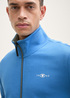 Tom Tailor Sweat Jacket With Stand Up Collar Sapphire Blue - 1045645-11356 Tom Tailor Sweat Jacket With Stand Up Collar Sapphire Blue - 1045645-11356
