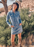 Sukienka Dzinsowa Wrangler Long Sleeve Dress Ultra Marine - 112362610