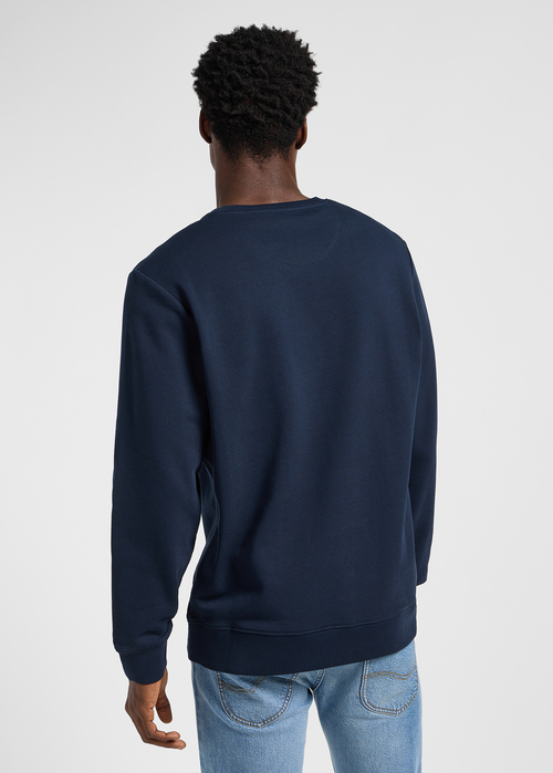 Mska Bluza Lee Crew Sweatshirt Rivet Navy - 112364562