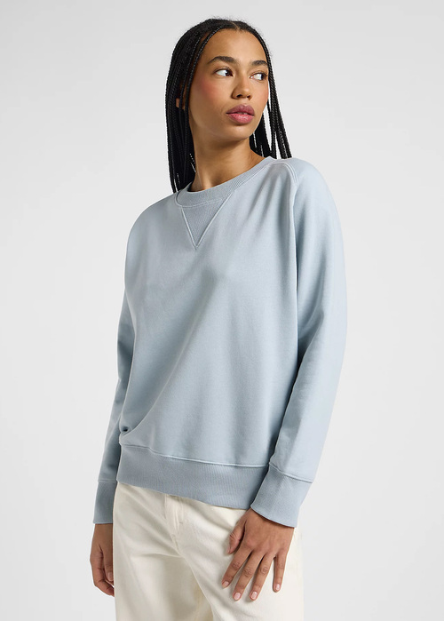 Lee Reglan Crew Knit - Concrete Gray 112369184