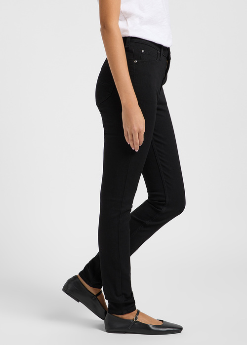 Damskie Spodnie Dzinsowe Lee Scarlett High Black Rinse - 112363446