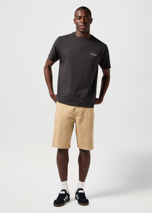 Meski T Shirt Wrangler Graphic Tee Faded Black - 112362366