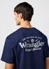Meski T Shirt Wrangler Graphic Tee Navy - 112362367