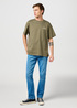 Meski T Shirt Wrangler Graphic Tee Dusty Olive - 112362368