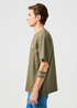 Meski T Shirt Wrangler Graphic Tee Dusty Olive - 112362368