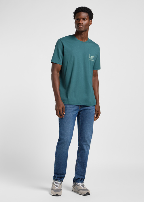 Mski T Shirt Lee Subtle Logo Tee Evergreen - 112365457