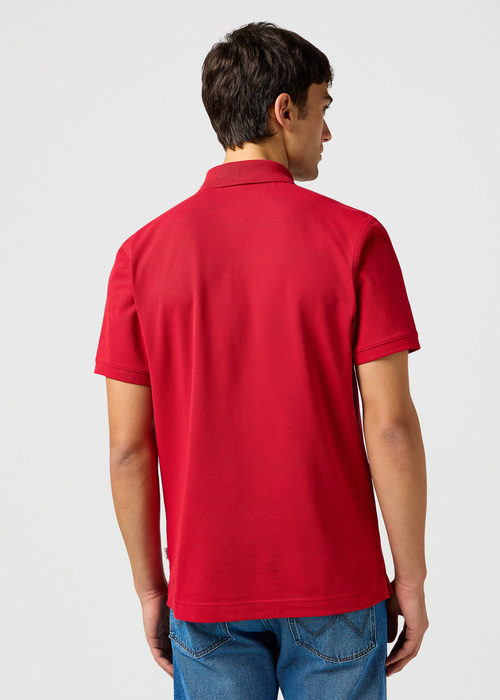 Meska Koszulka Polo Wrangler Polo Shirt Red - 112362387