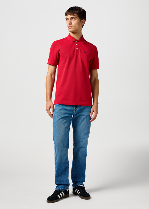 Mska Koszulka Polo Wrangler Polo Shirt Red - 112362387