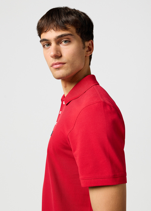 Mska Koszulka Polo Wrangler Polo Shirt Red - 112362387
