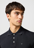 Meska Koszulka Polo Wrangler Polo Shirt Black - 112365465