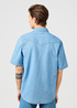 Meska Koszula Dzinsowe Wrangler Short Sleeve Western Shirt Bright Light - 112362375