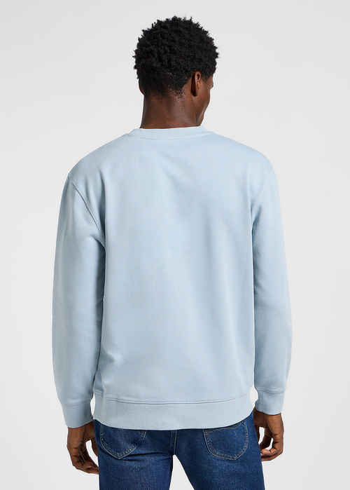 Meska Bluza Lee Patch Crew Sweatshirt Concrete Gray - 112363879