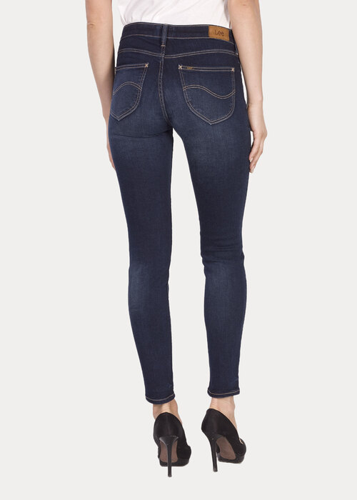 Damskie Spodnie Dzinsowe Lee Scarlett Night Porter - L526GCIU