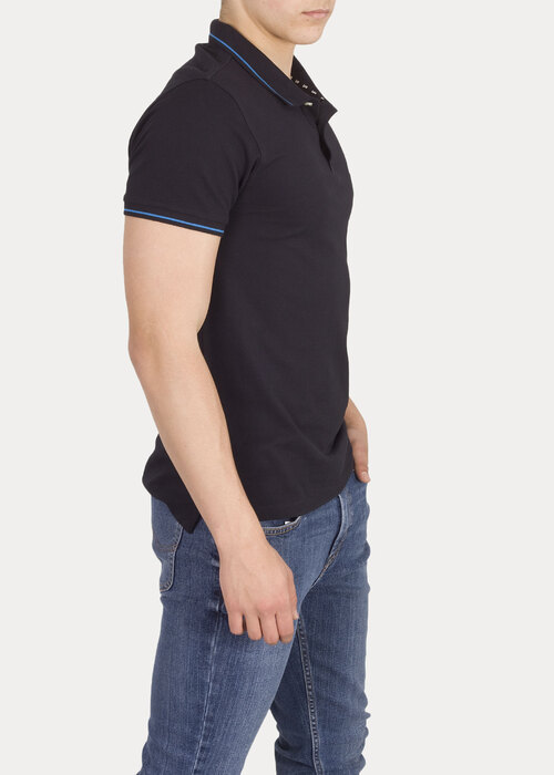 Meska Koszulka Polo Lee Pique Polo Black - L61ARL01