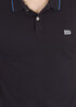 Meska Koszulka Polo Lee Pique Polo Black - L61ARL01