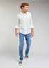 Meska Koszula Materialowe Lee Patch Shirt Bright White - LL37BMLJ