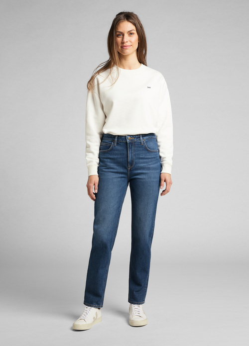 Damskie Spodnie Dzinsowe Lee Carol Dark Ruby - L30UMWDU