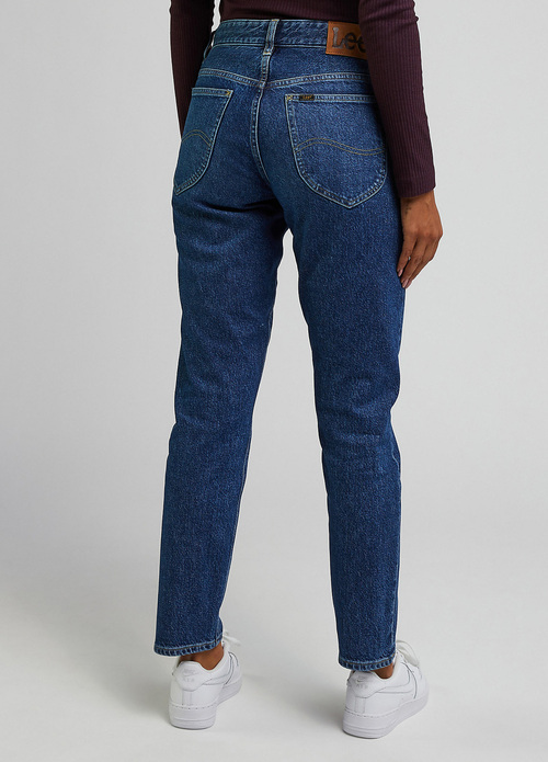 Damskie Spodnie Dzinsowe Lee Rider Indigo Revival - L34XHGE81