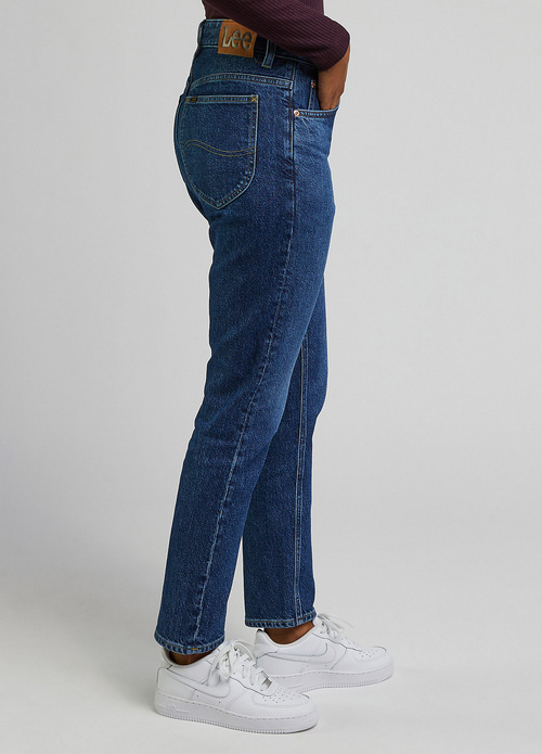 Damskie Spodnie Dzinsowe Lee Rider Indigo Revival - L34XHGE81