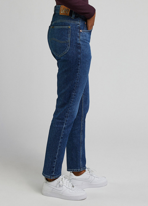 Damskie Spodnie Dzinsowe Lee Rider Indigo Revival - L34XHGE81