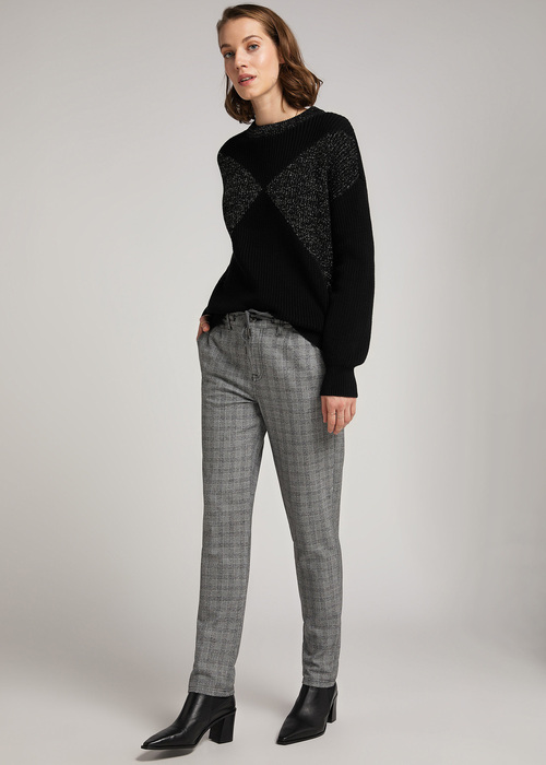 Damski Sweter Mustang Carla C Glitter Caviar - 1011879-4132