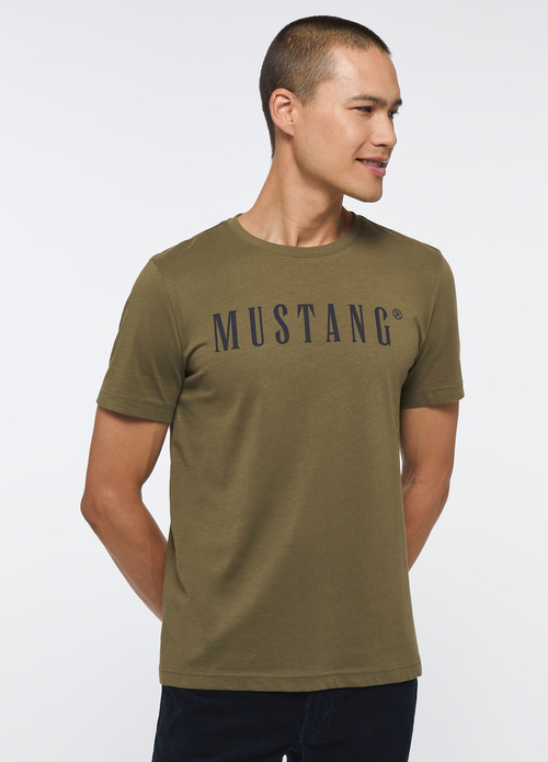 Mustang Alex C Logo Tee - Burnt Olive 1013221-6358